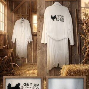 Matt Matthews - Get Up - It's time to do Farm Chores White Robe